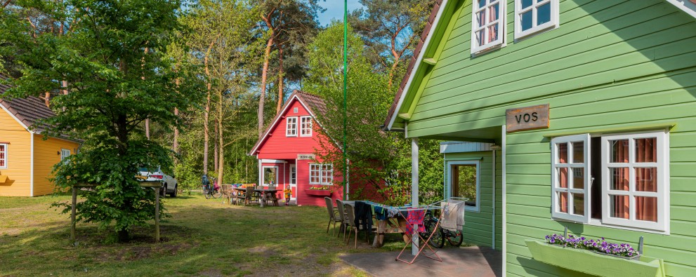 Bosgalow huisjes