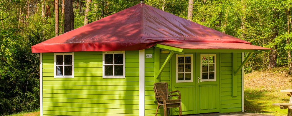Kampeerbungalow groen