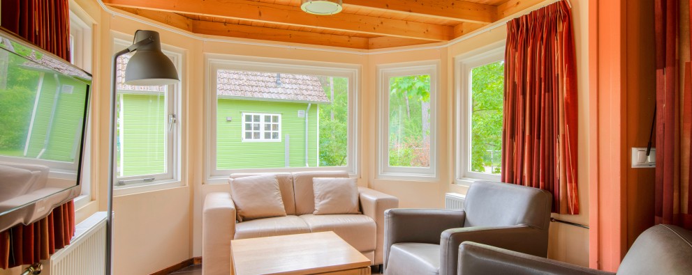 woonkamer bosgalow