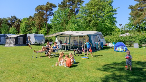 Kamperen met de familie in Helden
